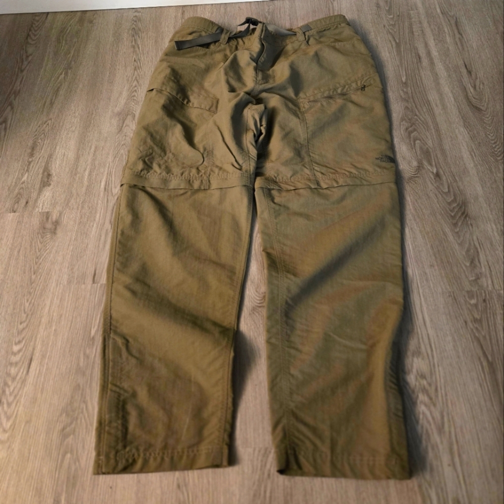 The North Face Green Cargo Pants with Adjustable Waist